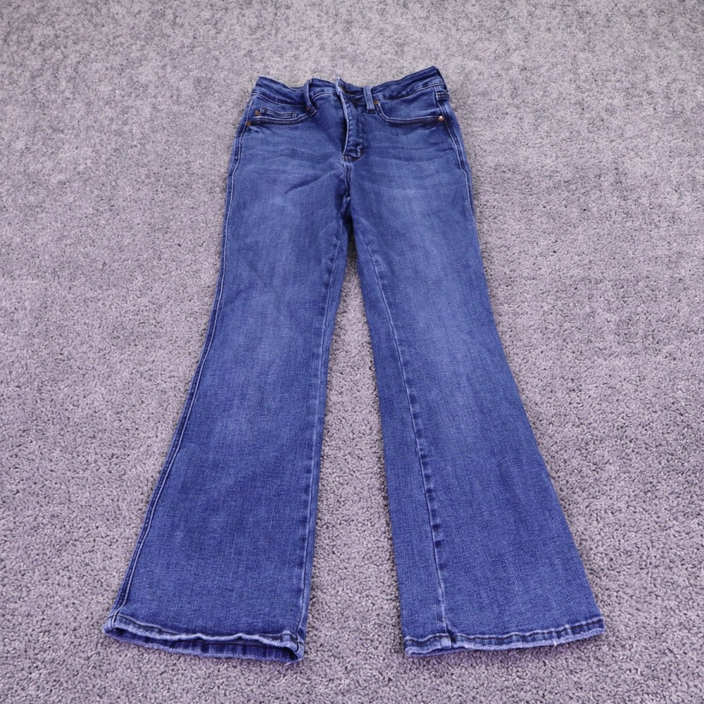 Judy Blue Boot Cut Jeans Womens 5/27 Blue Denim Stretch Short